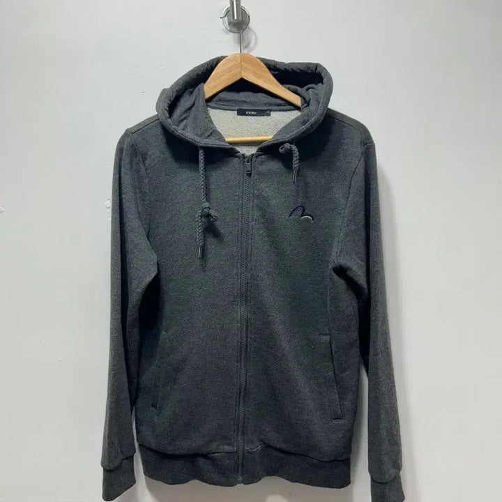 [BUNJANG] Evisu Gray Hoodie Zip-Up Size L / 에비수 그레이 후드집업 100사이즈 L