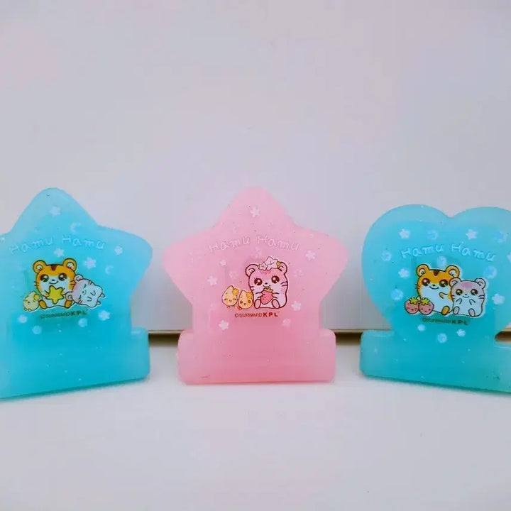 [BUNJANG] Hamuhamu Star Heart Clips / (마지막 세일)[고전문구] 하무하무 별 하트 집게