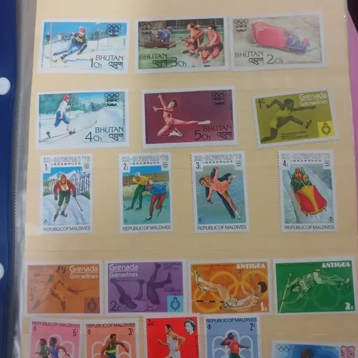 [BUNJANG] Rare International Olympic Commemorative Stamp Set (1976) / 희귀 해외 올림픽 기념 우표 세트 (1976년)*각2000원