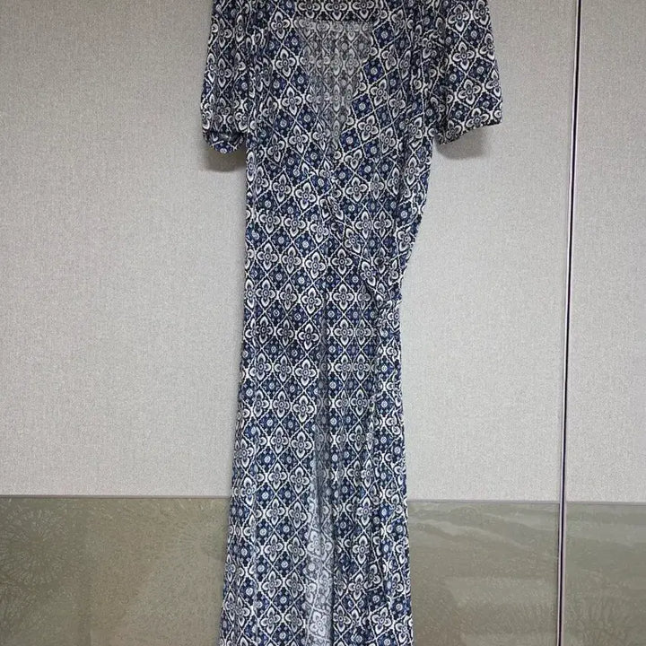 [BUNJANG] Plastic Island Wrap Style Long Dress / 플라스틱아일랜드 랩원피스
