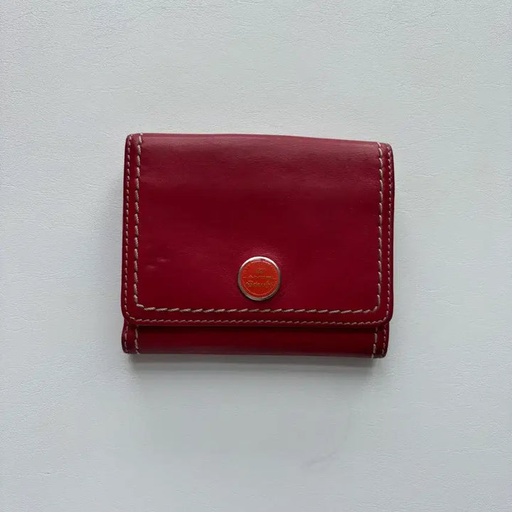 [BUNJANG] Lancel Red Bifold Wallet with Case and Dust Bag / 프랑스 브랜드 란셀 랑셀 lancel 반지갑 레드 + 케이스 더스트