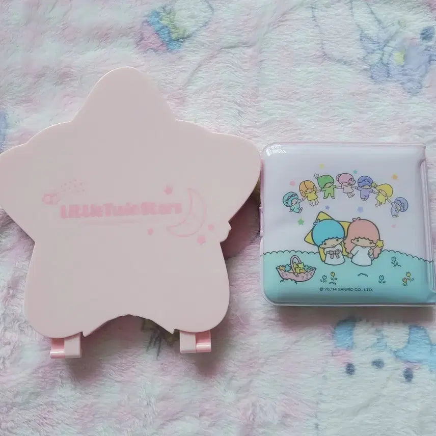 [BUNJANG] Sanrio Little Twin Stars Classic Mirror Wallet / 산리오 리틀트윈스타 고전 거울 지갑