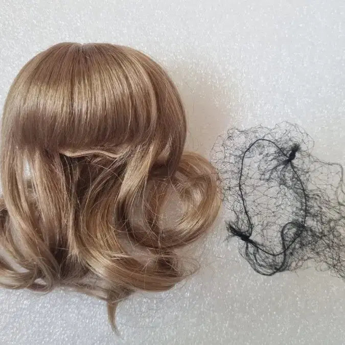 [BUNJANG] Volks MSD Doll Wig Long Curl Cream / 보크스 USD 가발 롱컬 크림