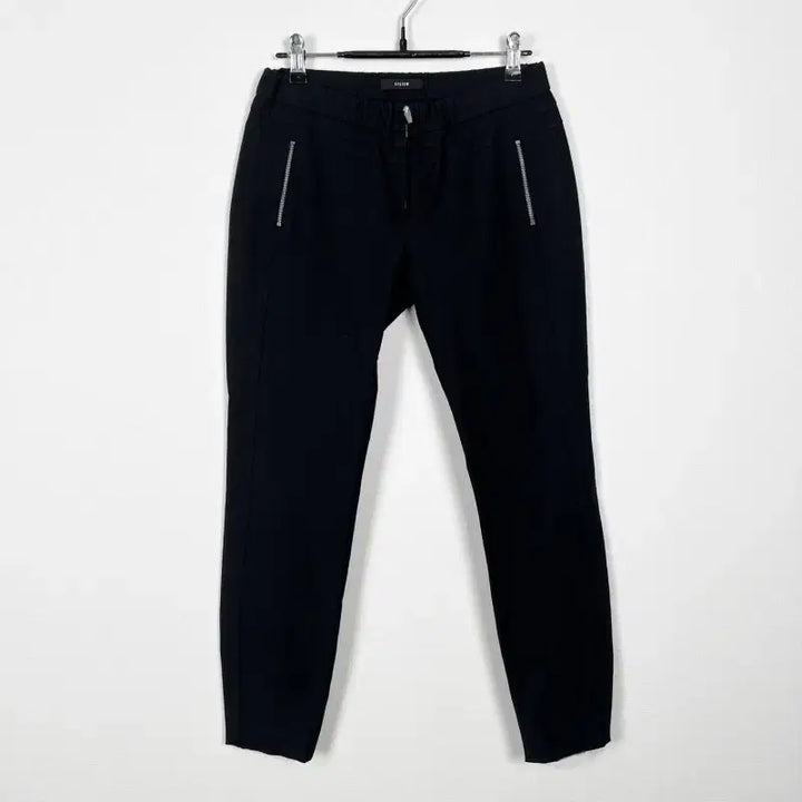 [BUNJANG] System Black Banding Span Pants / 시스템/밴딩 스판 블랙 바지 여64 55 S/라덴