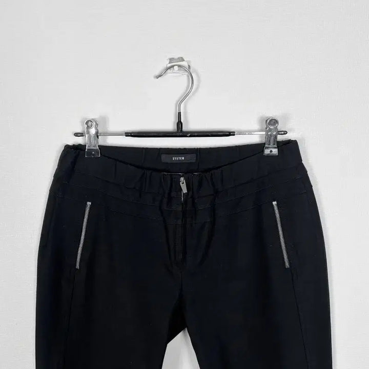 [BUNJANG] System Black Banding Span Pants / 시스템/밴딩 스판 블랙 바지 여64 55 S/라덴