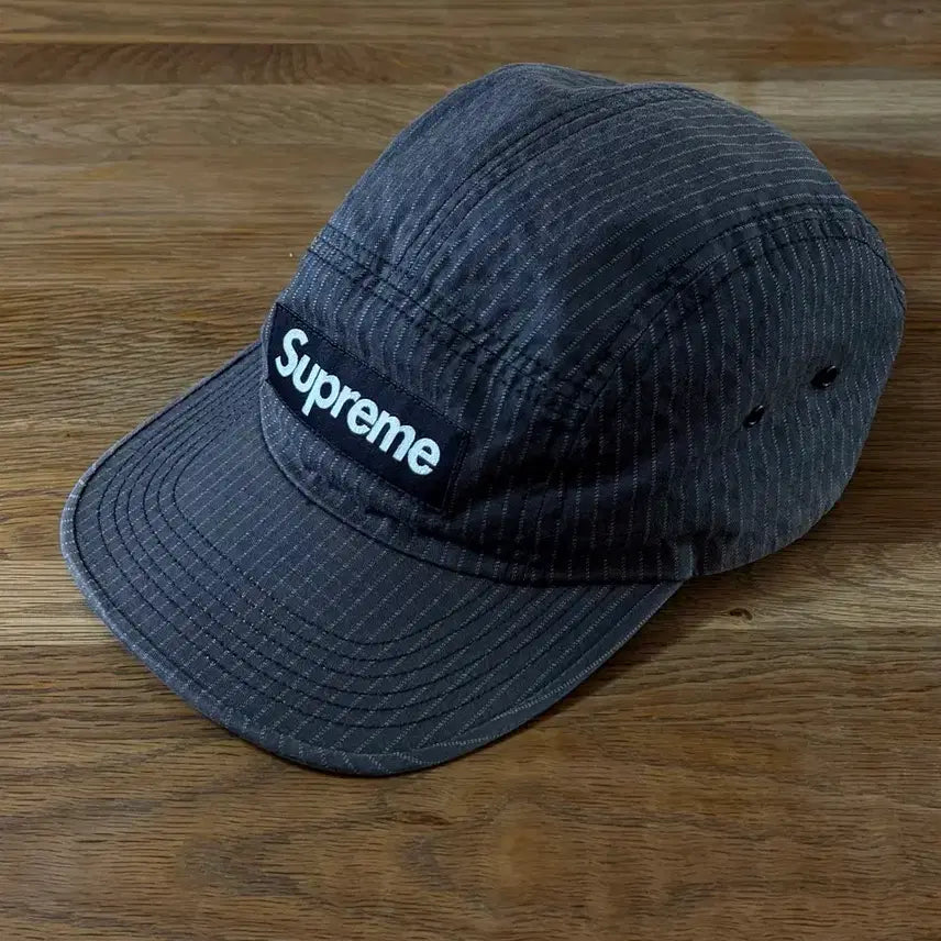 [BUNJANG] Supreme Box Logo Ripstop Camp Cap Black / 슈프림 박스로고 캠프캡 모자 블랙 립스탑