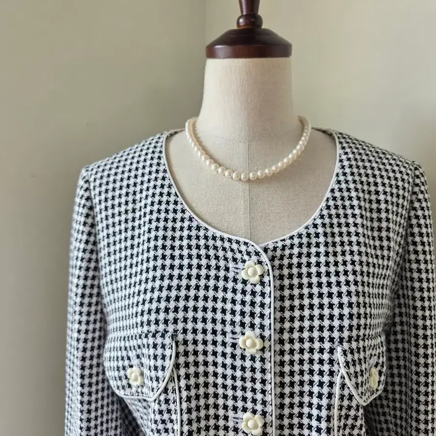 [BUNJANG] Regence Houndstooth Check Tweed Setup Suit / 일본 명품 빈티지 REGENCE 하운드투스 체크 셋업