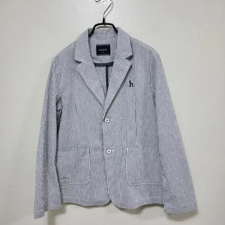 [BUNJANG] Hazzys Striped Cotton Jacket / 헤지스 스트라이프 면 자켓.260510