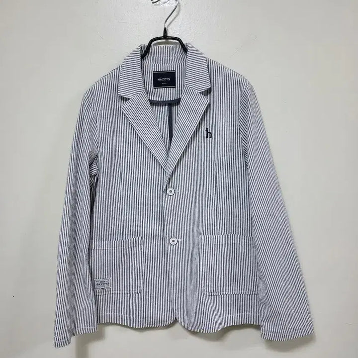 [BUNJANG] Hazzys Striped Cotton Jacket / 헤지스 스트라이프 면 자켓.260510