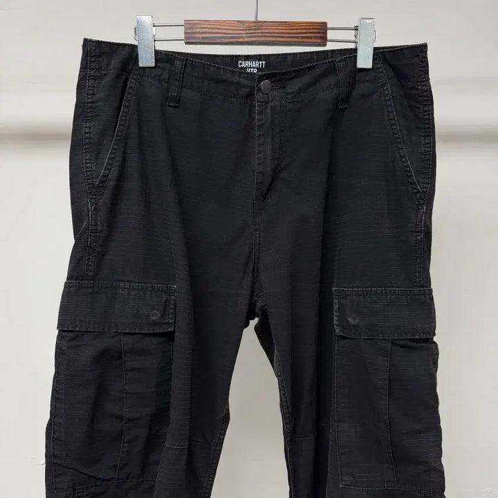 [BUNJANG] Carhartt Ripstop Cargo Pants Black 32x32 / 칼하트 립스탑 카고팬츠 블랙 32x32 워크팬츠 JS51