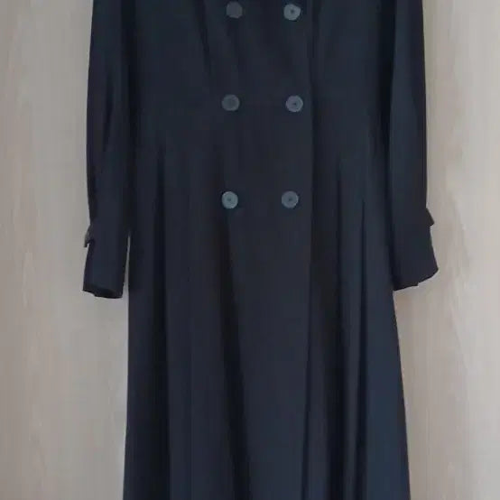 [BUNJANG] Zstudio Wool Blend Black Trench Dress / 미착용) 지스튜디오 울혼방 블랙 트렌치 원피스