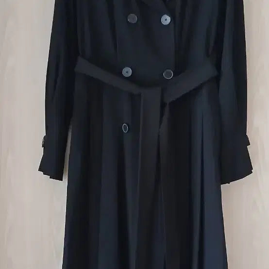 [BUNJANG] Zstudio Wool Blend Black Trench Dress / 미착용) 지스튜디오 울혼방 블랙 트렌치 원피스