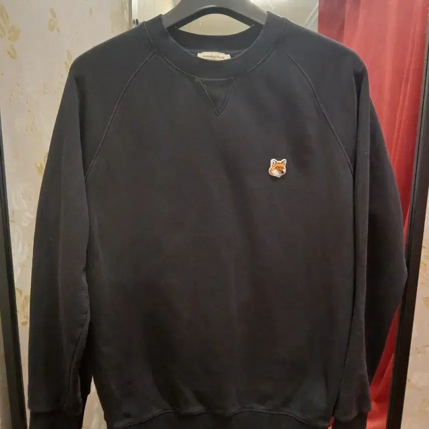 [BUNJANG] Maison Kitsuné Fox Head Sweatshirt Black L / 7/54 메종키츠네 폭스 헤드 맨투맨 블랙 L