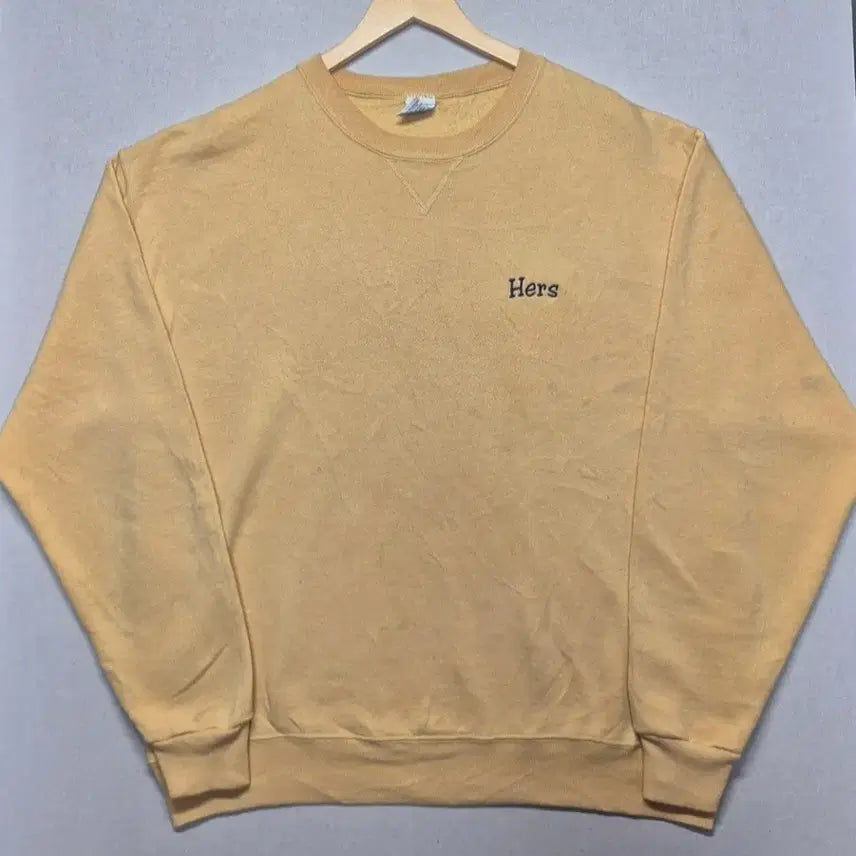 [BUNJANG] 90s Russell Yellow Sweatshirt / [L] 90s Made 러셀 옐로우 스웻 - 127