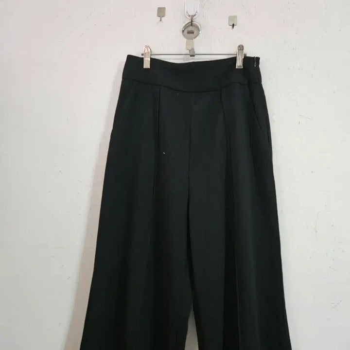 [BUNJANG] Black Wide Slacks Pants / 블랙 와이드 슬랙스 팬츠