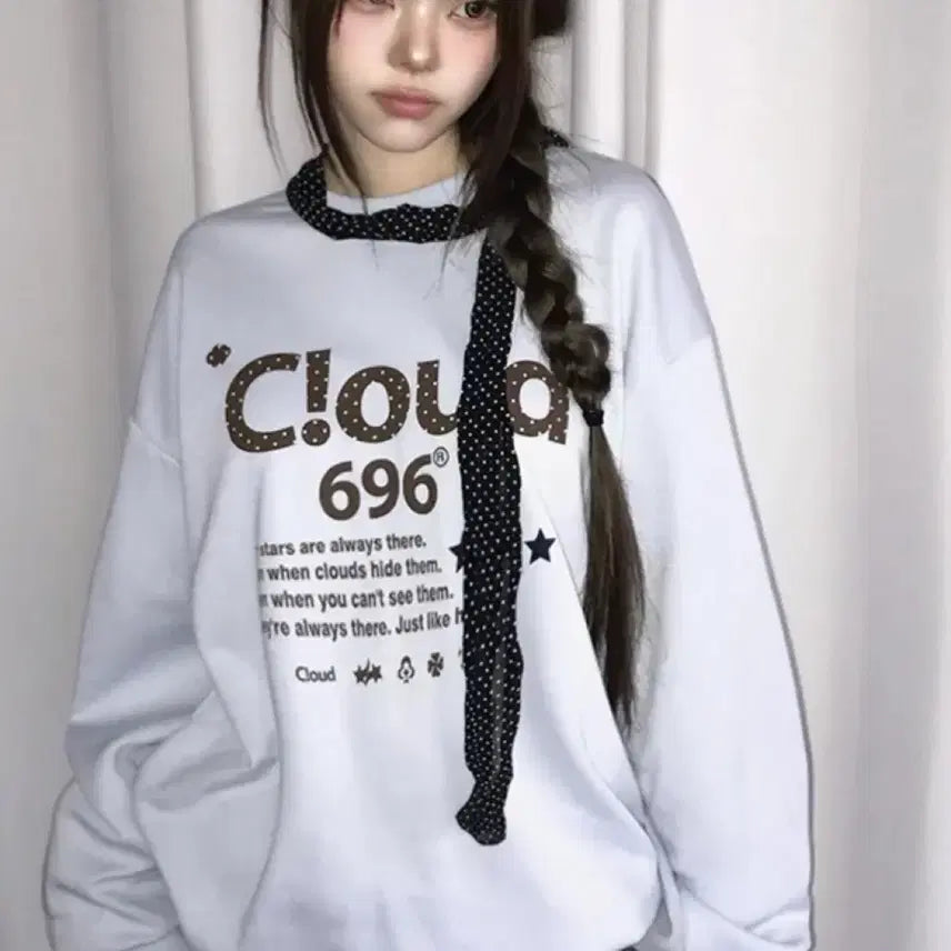 [BUNJANG] A-bly Cloud Sweatshirt / 새상품) 에이블리 클라우드 소라 맨투맨