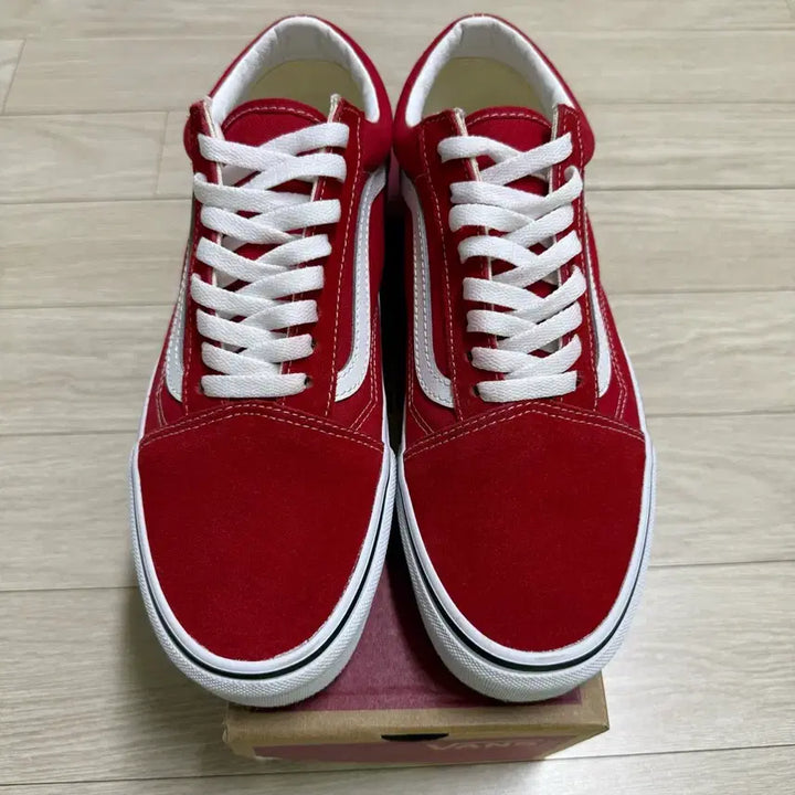 [BUNJANG] Vans Old Skool Racing Red Shoes / 반스 올드스쿨 레이싱 레드 - 270 사이즈
