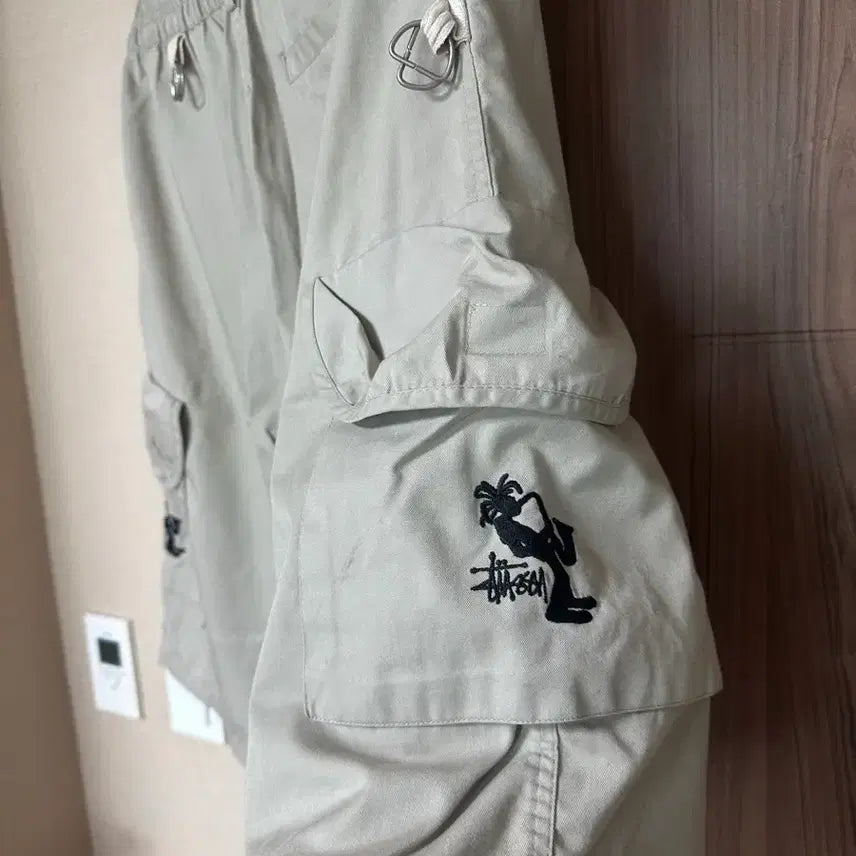 [BUNJANG] Stussy Surfman Cargo Shorts Beige / [L] 스투시 서프맨 카고 쇼츠 베이지