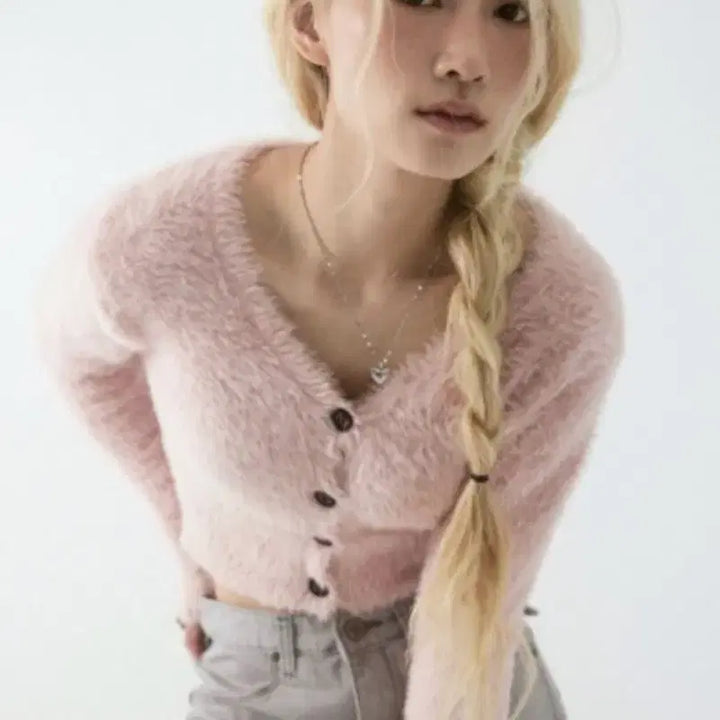 [BUNJANG] Az on Macaron Cardigan Pink / 애즈온 마카롱 가디건