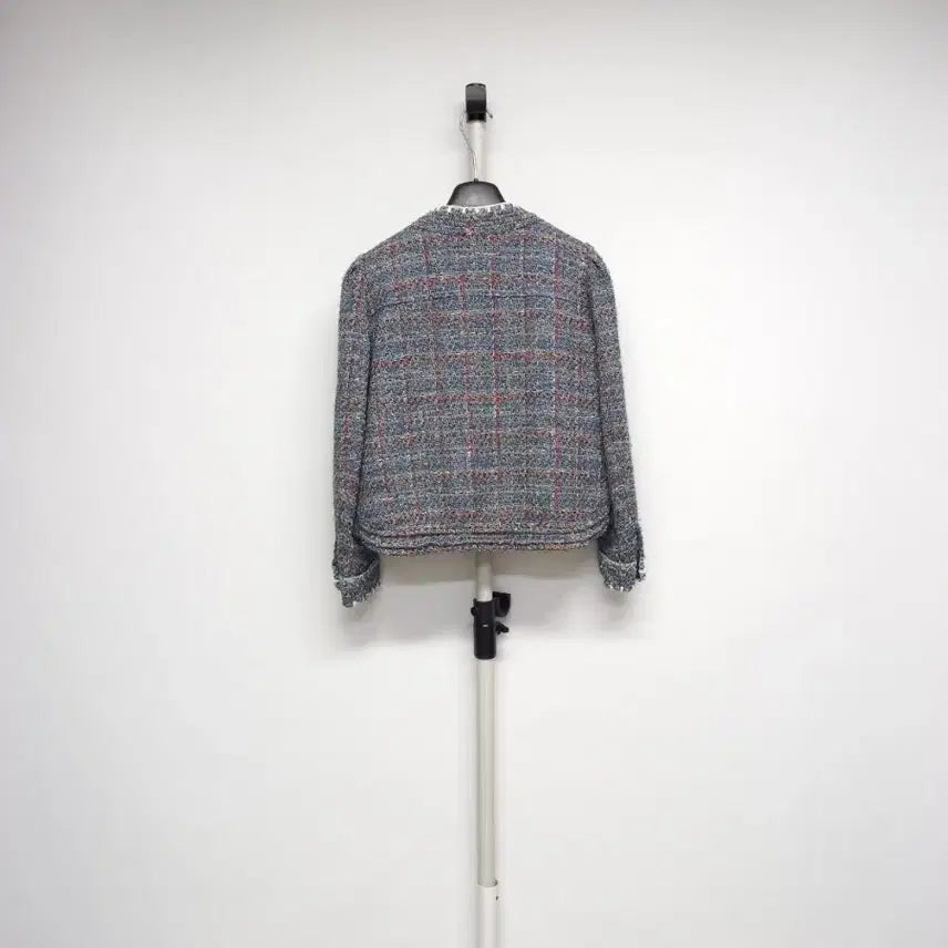 [BUNJANG] MINE Tweed Short Jacket Grey / 마인 MINE 춘추동 트위드 숏 자켓 82 44-66