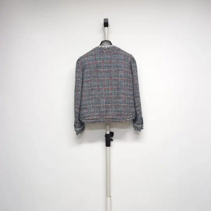 [BUNJANG] MINE Tweed Short Jacket Grey / 마인 MINE 춘추동 트위드 숏 자켓 82 44-66