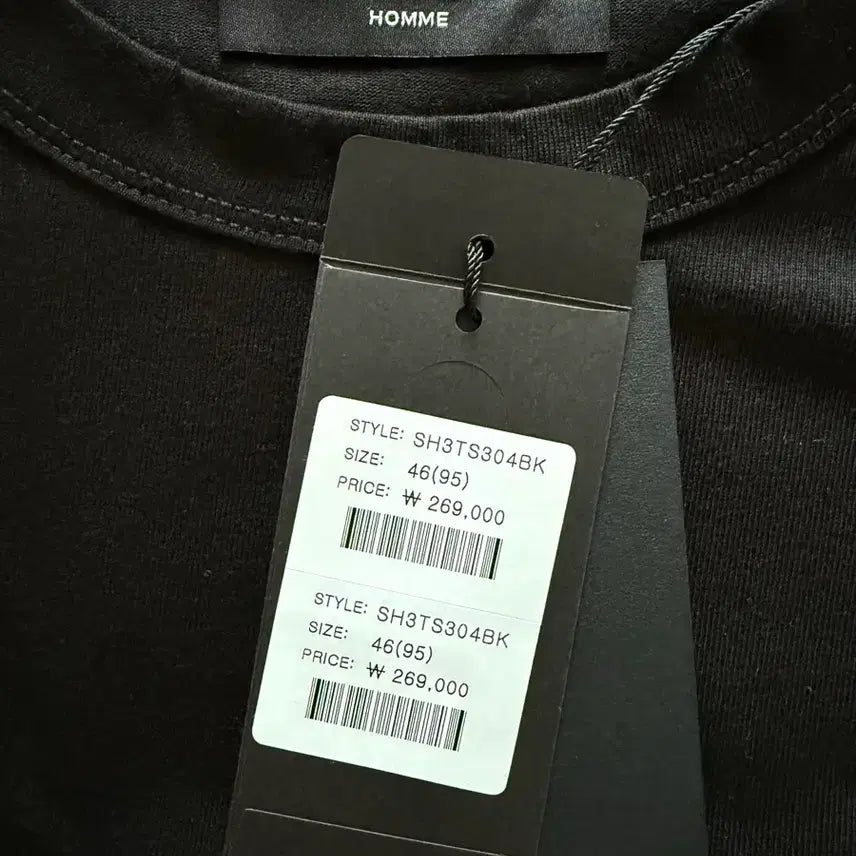 [BUNJANG] SONGZIO Asymmetric Autograph T-Shirt Black / 송지오 어시메트릭 티셔츠 블랙 - 46 사이즈