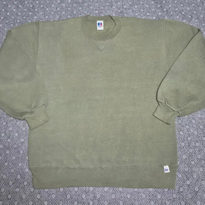 [BUNJANG] 90s Russell Athletic Olive Green Sweatshirt / [L]90S US Made 러셀 올리브그린 스웻 -335