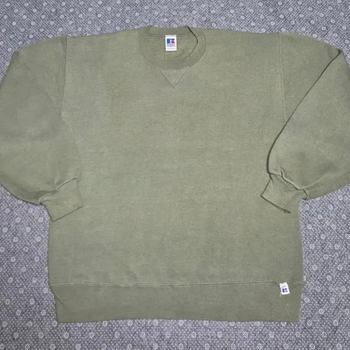 [BUNJANG] 90s Russell Athletic Olive Green Sweatshirt / [L]90S US Made 러셀 올리브그린 스웻 -335