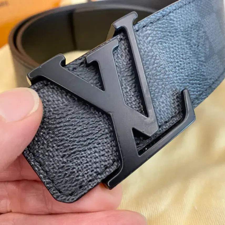 [BUNJANG] Louis Vuitton Damier Graphite Belt 90 / 루이비통 다미에 그라피트  벨트 90 사이즈