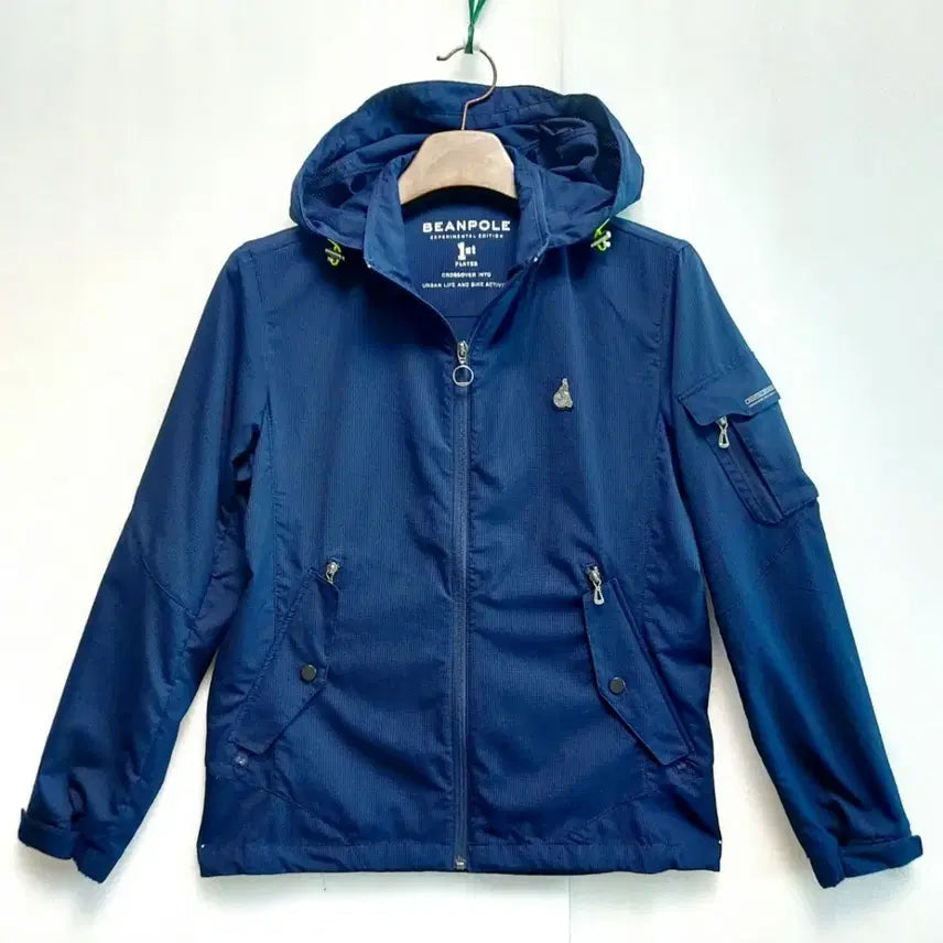[BUNJANG] Beanpole Hooded Zip-Up Jacket Navy / 새제품급/빈폴 후드집업자켓95 여름자켓 바이크 춘하