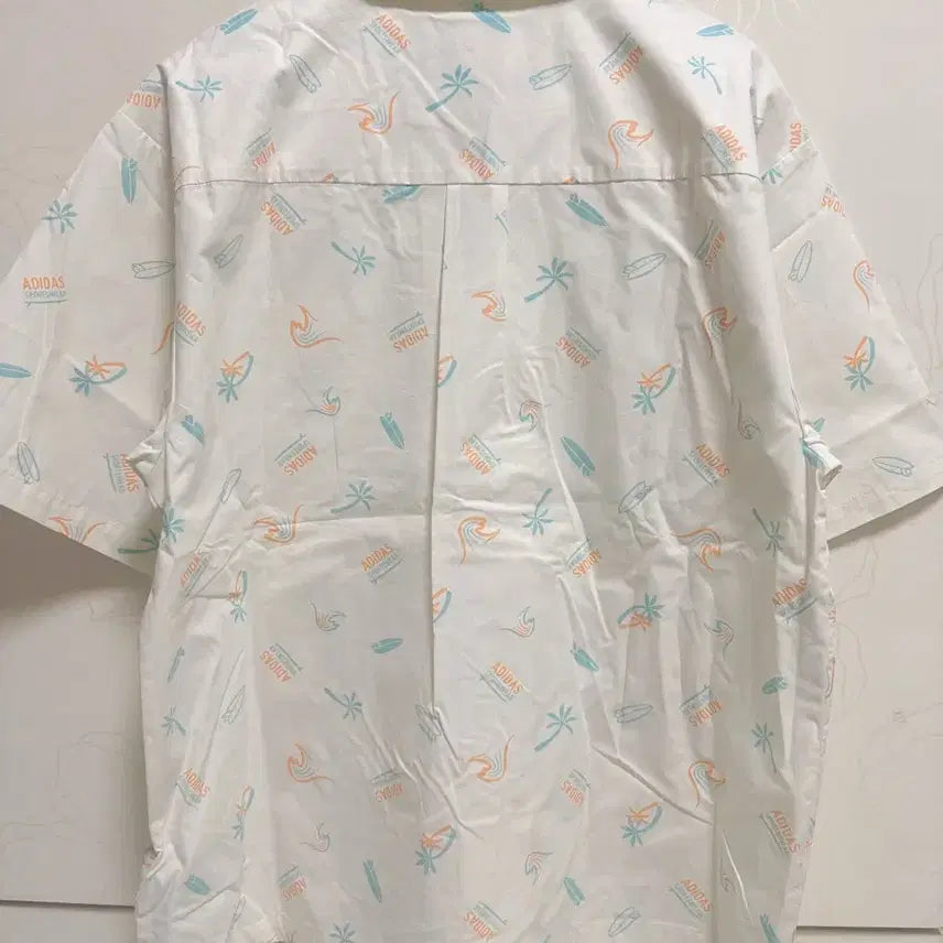 [BUNJANG] Adidas Pattern Short Sleeve Shirt / 아디다스 패턴 반팔 셔츠