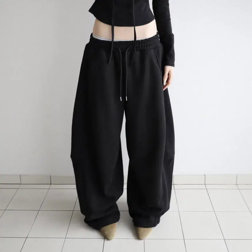 [BUNJANG] Klata Bulky Training Pants Black / 클라따 bulky training pants