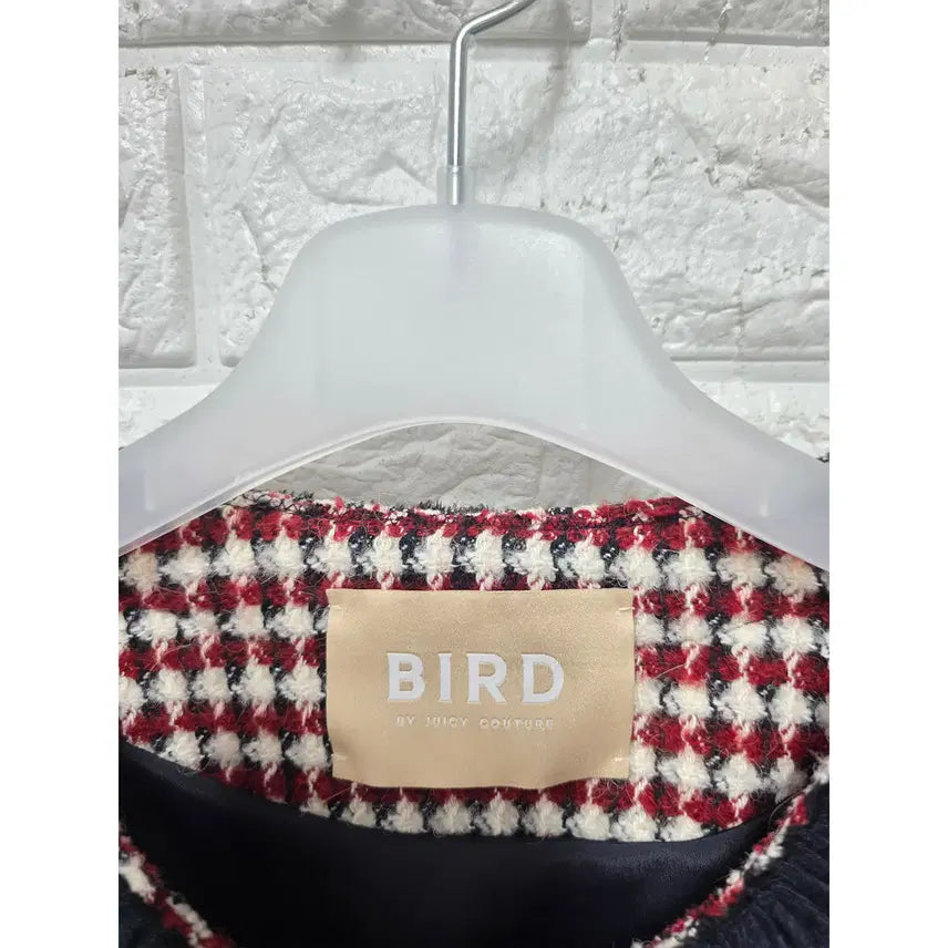 [BUNJANG] Han Style Bird Red Tweed Jacket (New) / L 한섬 버드 레드 트위드 자켓 (새상품) D176