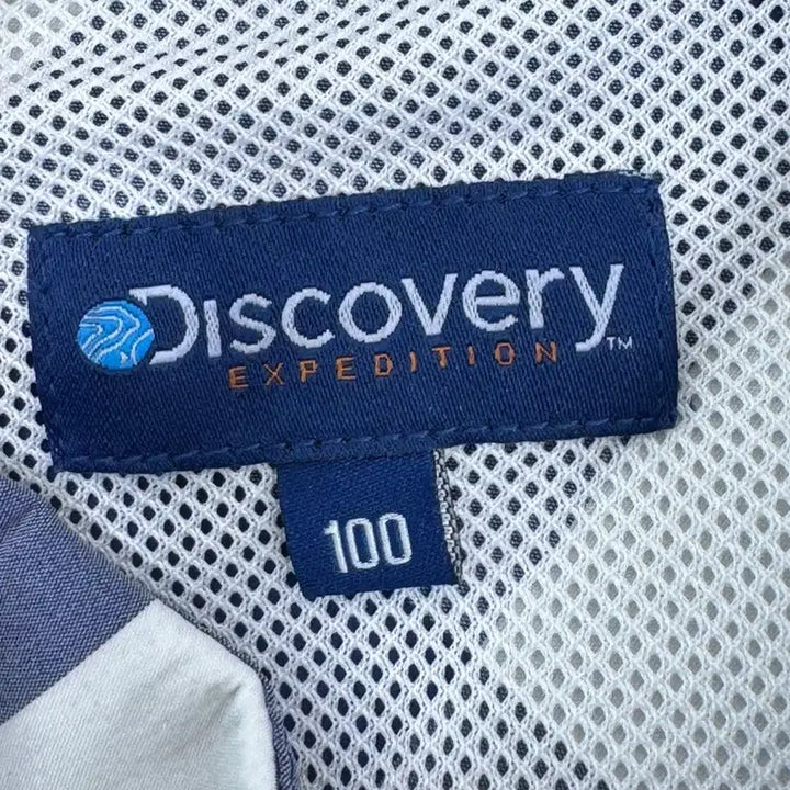 [BUNJANG] Discovery Expedition Checkered Shirt Blue Size 100 / 디스커버리 체크 남방 100