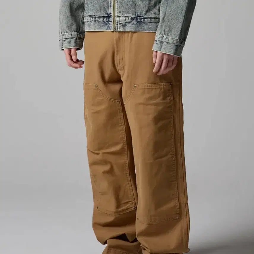 [BUNJANG] Dickies Stonewashed Duck Canvas Double Knee Pants Brown 34 / 디키즈 스톤워시드 덕 캔버스 더블니 팬츠 Brown Duck 34