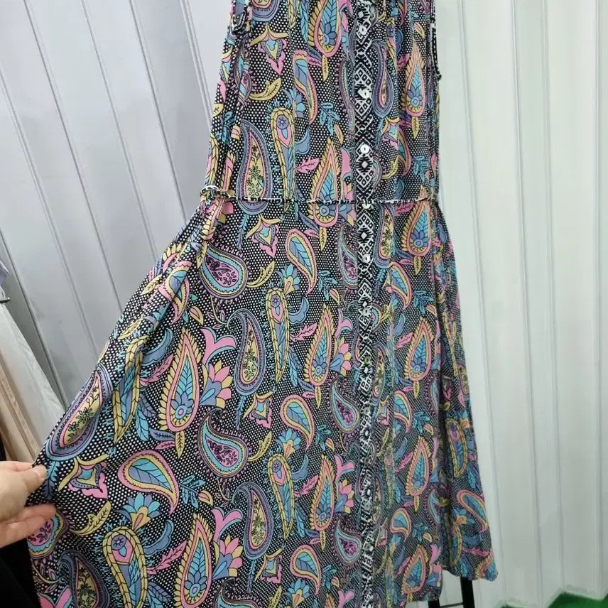 [BUNJANG] Long Paisley Pattern Dress / 롱 원피스