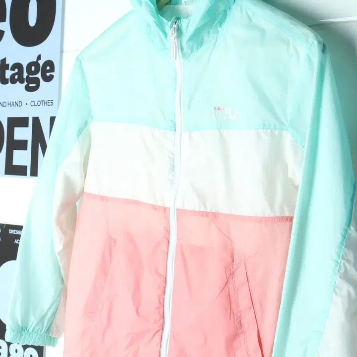 [BUNJANG] Fila Lightweight Windbreaker Zip-Up Jacket for Kids / (F) 휠라 집업 바람막이 점퍼자켓 경량 키즈 아동-757B