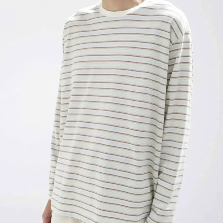 [BUNJANG] AURALEE 26SS Gradient Stripe Jersey L/S Tee / AURALEE 오라리 26SS 그라디언트 스트라이프티 3