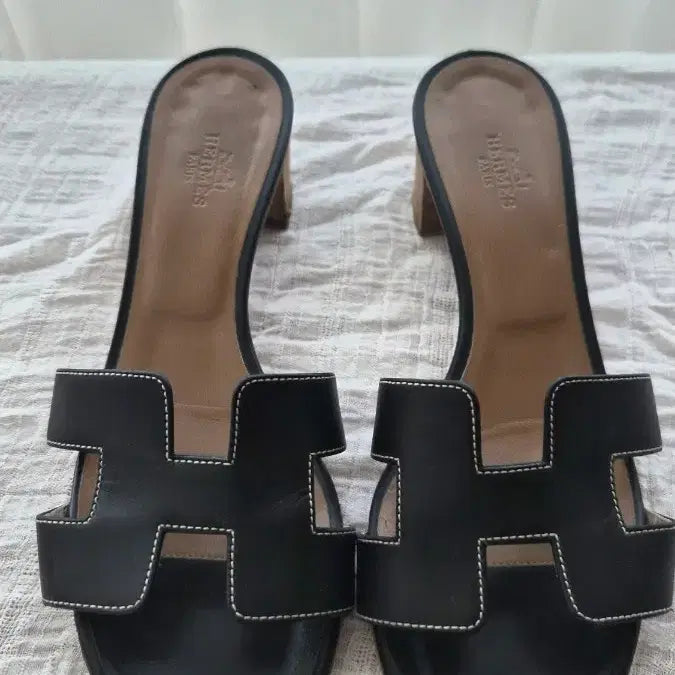 [BUNJANG] Hermès Oran Mule Sandals Black / 에르메스 오란 뮬 샌들 블랙