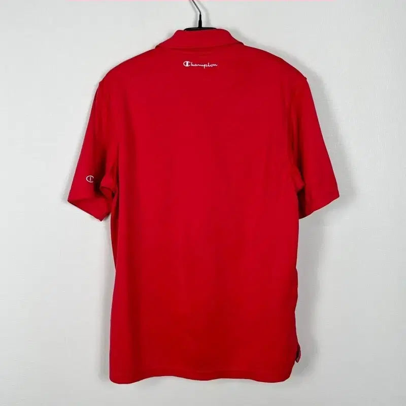 [BUNJANG] Champion Red Collar Short Sleeve T-Shirt Men&