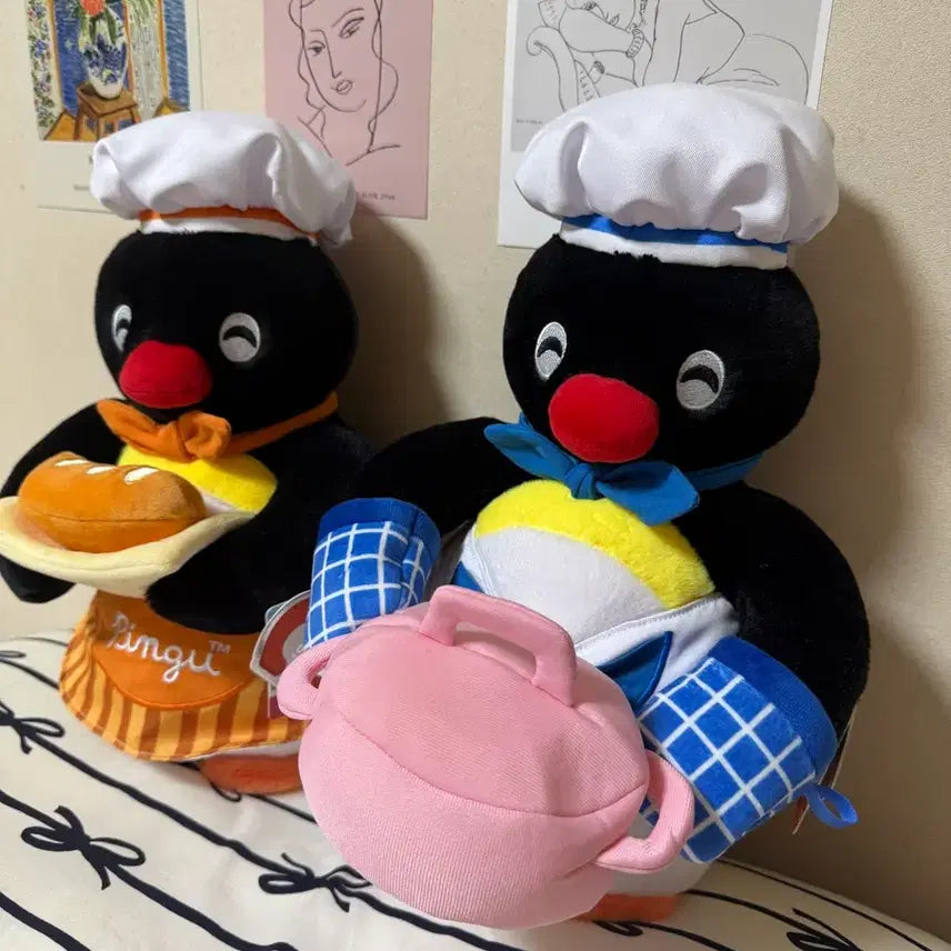 [BUNJANG] Pingoo Bakery Medium Plush Doll Bundle Set / (일괄)핑구 베이커리 중형인형 판매합니다