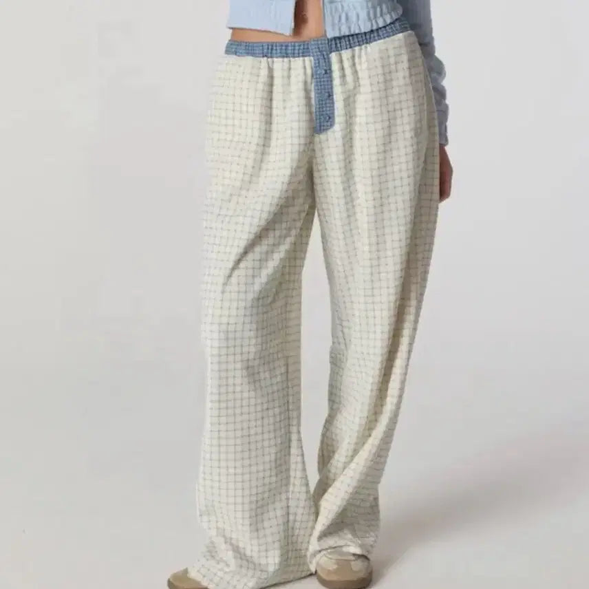 [BUNJANG] Glony Home Body Button Pants Baby Blue S / 글로니 홈 바디 버튼 팬츠 베이비블루 S