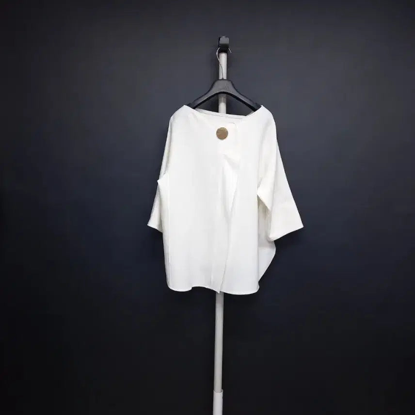 [BUNJANG] MINE 7/8 Sleeve Chiffon Blouse / 마인 MINE 춘하추 7부 도톰쉬폰 블라우스 F 44-77