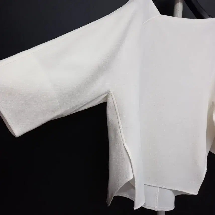 [BUNJANG] MINE 7/8 Sleeve Chiffon Blouse / 마인 MINE 춘하추 7부 도톰쉬폰 블라우스 F 44-77