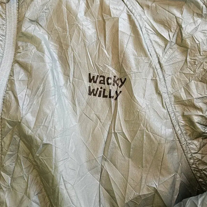 [BUNJANG] Wackywilly Light Lettering Windbreaker Olive Green / 와키윌리 라이트 레터링 윈드브레이커 올리브 그린