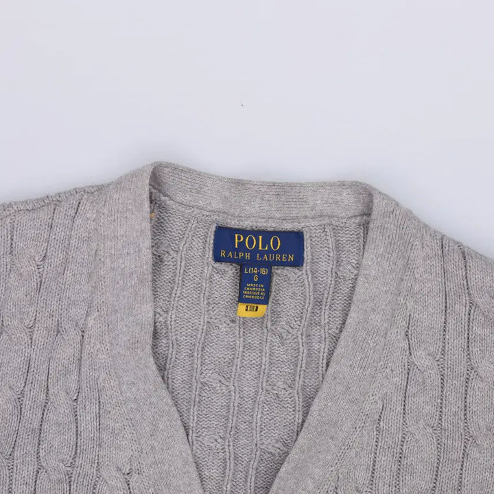 [BUNJANG] Polo Ralph Lauren Kids QR Tech Cardigan / L 폴로 키즈여성 큐알텍 가디건 0511H1