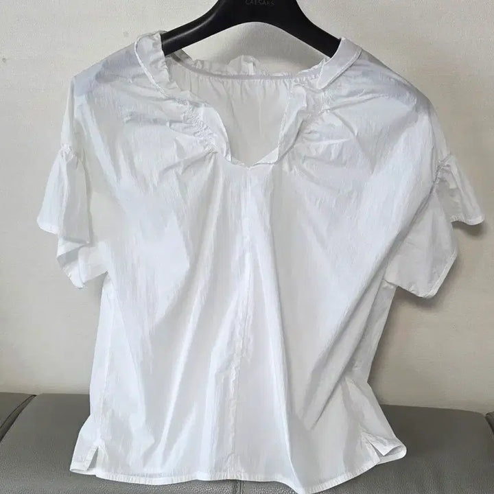 [BUNJANG] M melang.G White Blouse / M melang.G 화이트 블라우스 FRE