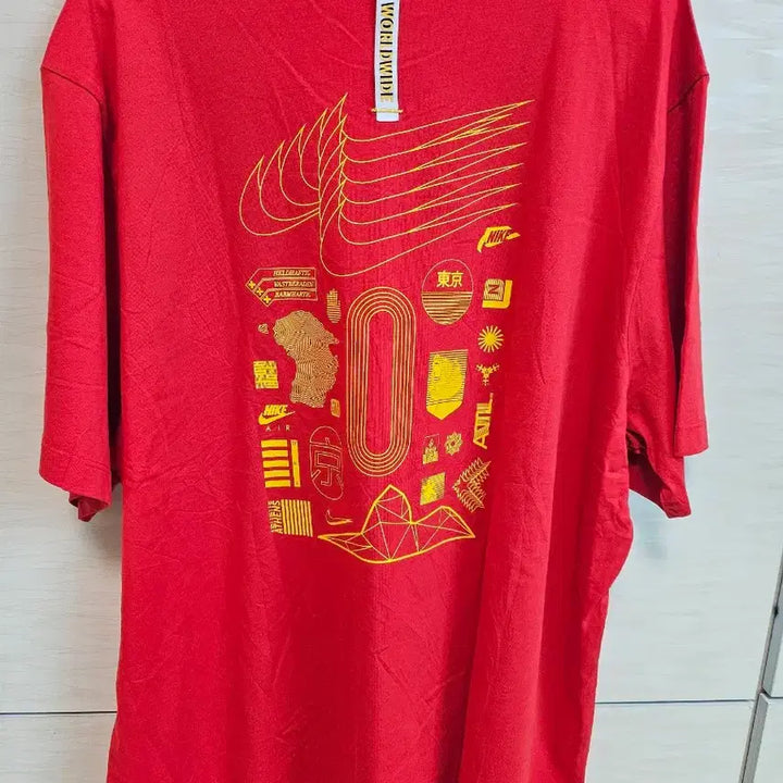 [BUNJANG] Nike World Wide T-Shirt / 나이키 월드 와이드 반팔 새상품