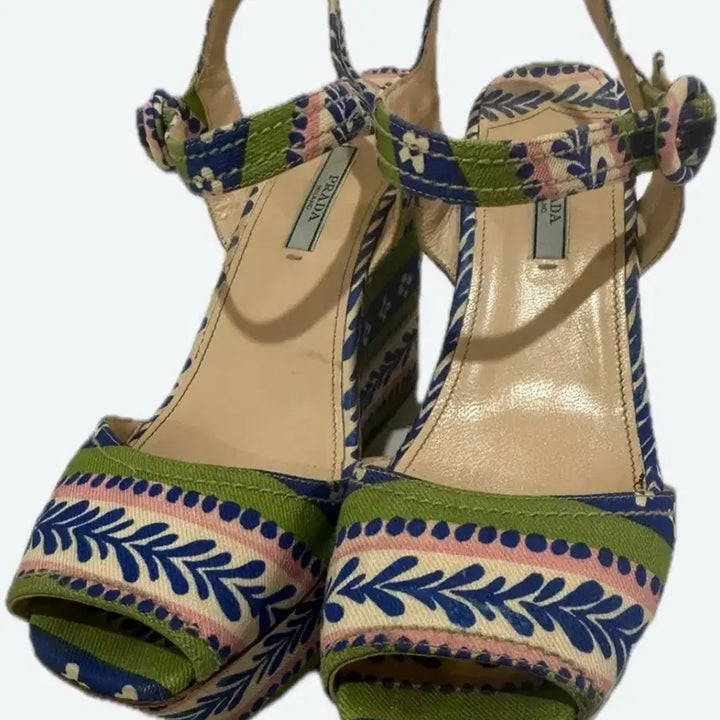 [BUNJANG] Prada Limited Edition Platform Sandals / 프라다 플랫폼 샌들 리미티드 애디션