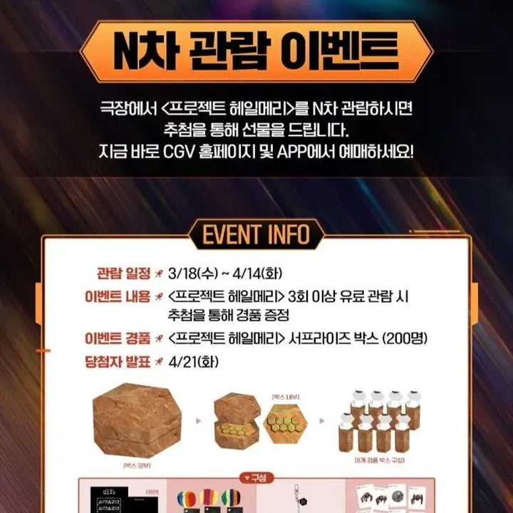 [BUNJANG] Project Hail Mary Limited Edition Surprise Box / 연산역직거래) 영화 프로젝트 헤일메리 한정판